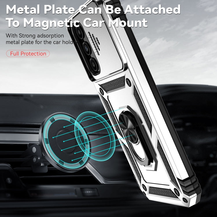 For Samsung Galaxy A14 5G Sliding Camshield Holder Phone Case(Silver) - free shipping - PMC TechLife - Order now!