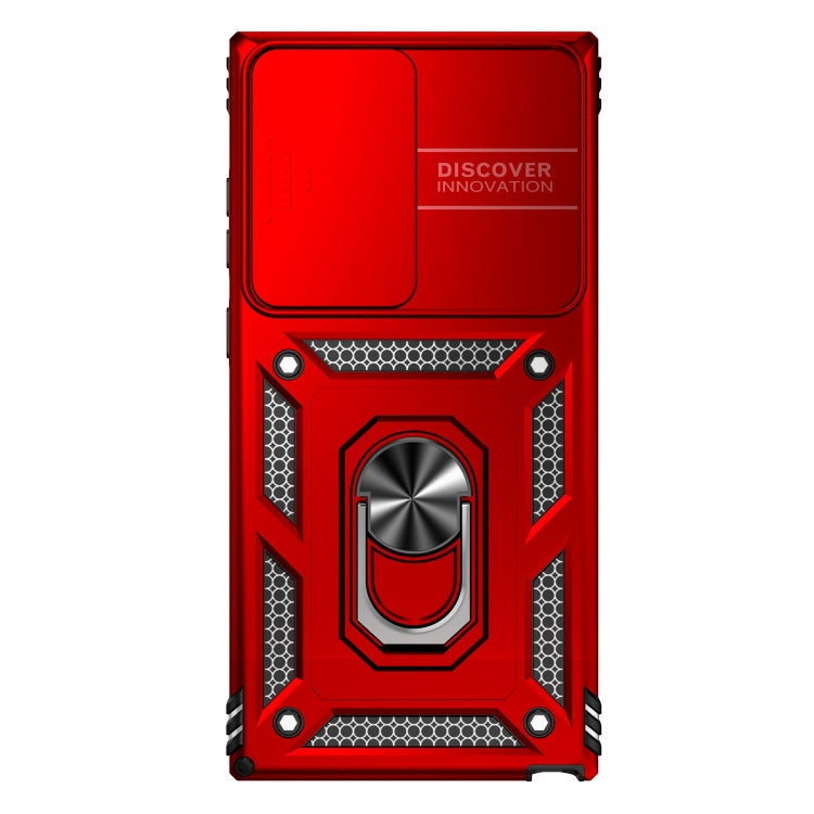 For Samsung Galaxy S23 Ultra 5G Sliding Camshield Holder Phone Case(Red) - free shipping - PMC TechLife - Order now!