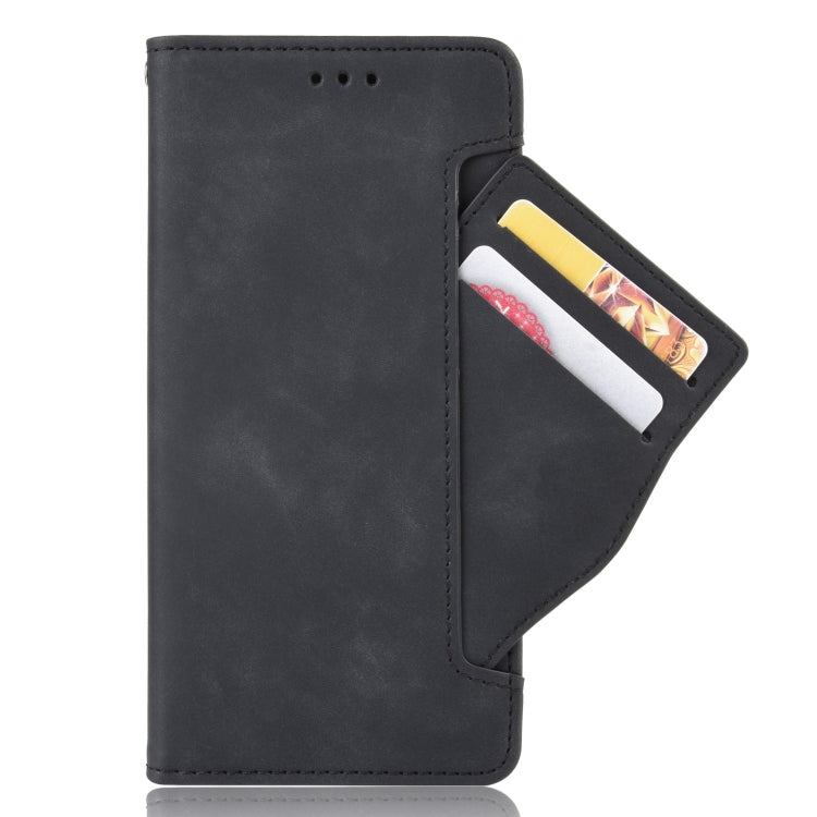 For T-Mobile REVVL 6 Pro 5G Skin Feel Calf Texture Card Slots Leather Phone Case(Black) - More Brand by PMC Jewellery | Online Shopping South Africa | PMC Jewellery