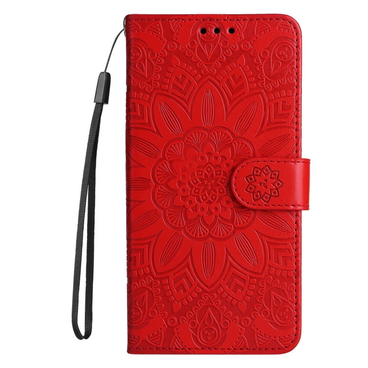 For Samsung Galaxy A14 5G Embossed Sunflower Leather Phone Case(Red) - free shipping - PMC TechLife - Order now!