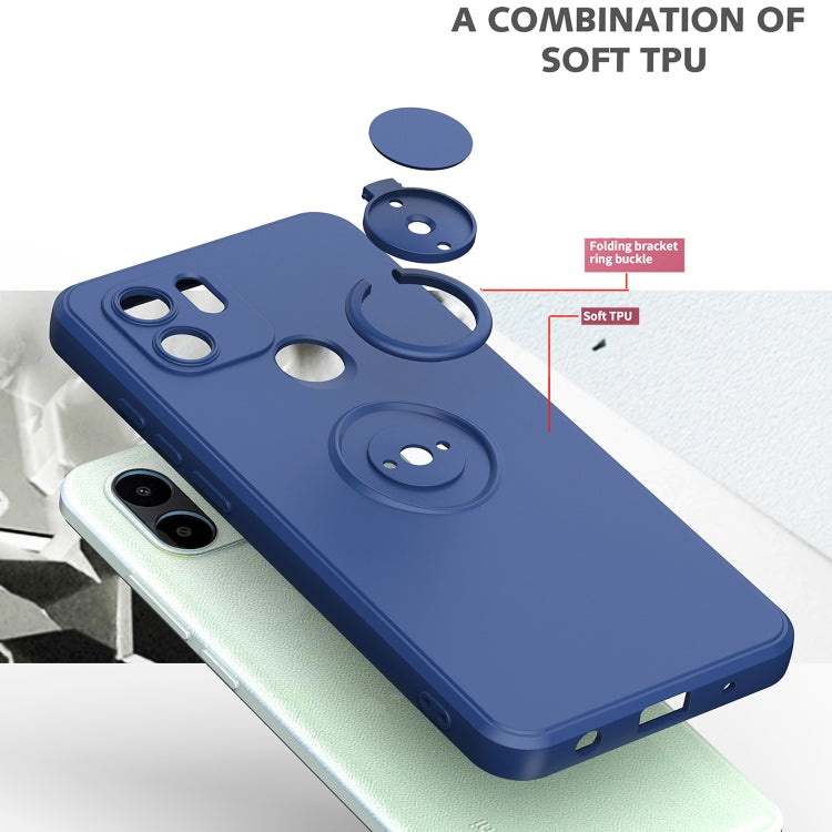 For Xiaomi Redmi A1 Ring Kickstand TPU Silicone Phone Case(Mint Green) - free shipping - PMC TechLife - Order now!