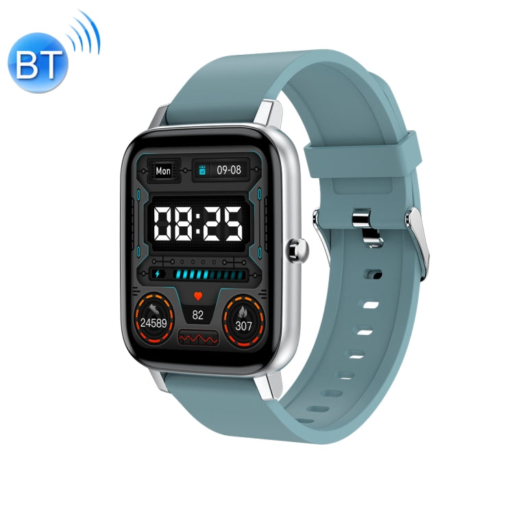 Ochstin 5H80 1.69 inch Square Screen Silicone Strap Heart Rate Blood Oxygen Monitoring Bluetooth Smart Watch(Lake Blue) - Smart Watches by OCHSTIN | Online Shopping South Africa | PMC Jewellery | Buy Now Pay Later Mobicred