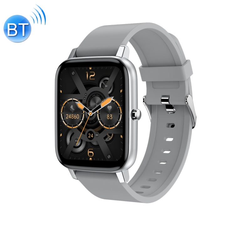 Ochstin 5H80 1.69 inch Square Screen Silicone Strap Heart Rate Blood Oxygen Monitoring Bluetooth Smart Watch(Grey) - Smart Watches by OCHSTIN | Online Shopping South Africa | PMC Jewellery | Buy Now Pay Later Mobicred