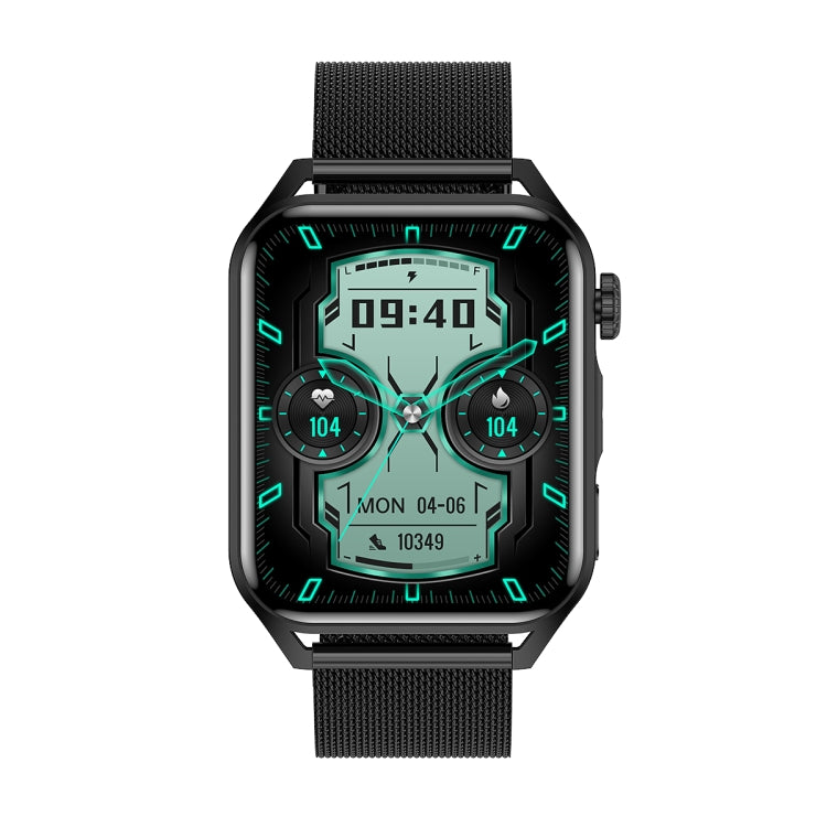 Ochstin 5HK28 1.78 inch Square Screen Steel Strap Smart Watch Supports Bluetooth Call Function/Blood Oxygen Monitoring(Black) - Smart Watches by OCHSTIN | Online Shopping South Africa | PMC Jewellery | Buy Now Pay Later Mobicred