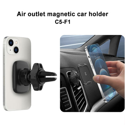 IMAK C5-F1 Magnetic Air Outlet Car Holder(Black) - Car Holders by imak | Online Shopping South Africa | PMC Jewellery | Buy Now Pay Later Mobicred