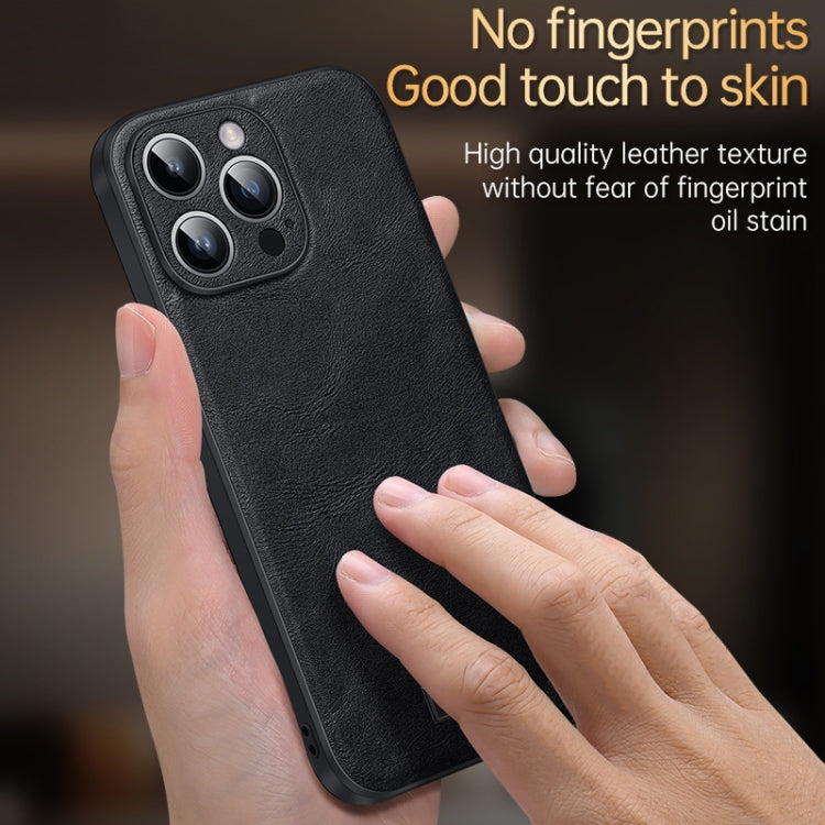 For iPhone 14 Plus SULADA Shockproof TPU + Handmade Leather Phone Case(Black) - iPhone 14 Plus Cases by SULADA | Online Shopping South Africa | PMC TechLife
