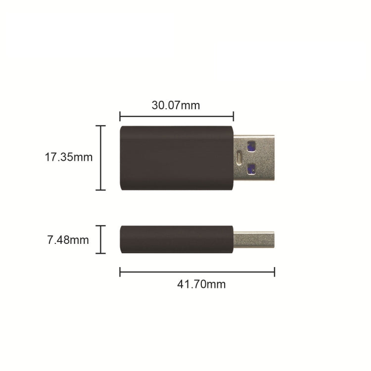 GE06 USB Data Blocker Fast Charging Connector(Rose Gold) - Converter & Adapter by PMC TechLife | Online Shopping South Africa | PMC TechLife