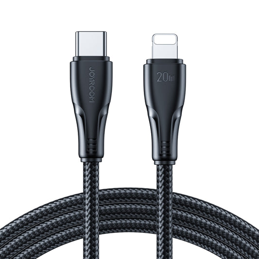 JOYROOM 20W Type-C to 8 Pin Surpass Series Fast Charging Data Cable, Length:0.25m(Black) - 2 in 1 Cable by JOYROOM | Online Shopping South Africa | PMC Jewellery