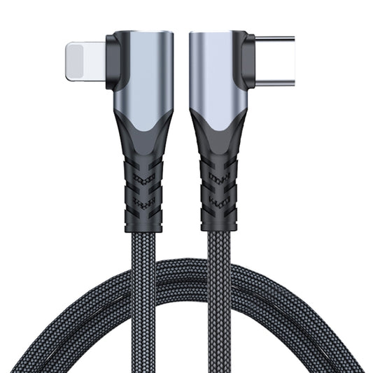 ADC-009 20W USB-C/Type-C to 8 Pin Double Elbow Data Cable, Length:1m - 2 in 1 Cable by PMC Jewellery | Online Shopping South Africa | PMC Jewellery