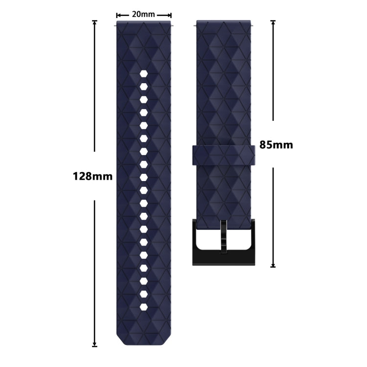 20mm Football Texture Silicone Watch Band(Rock Cyan) - free shipping - PMC TechLife - Order now!