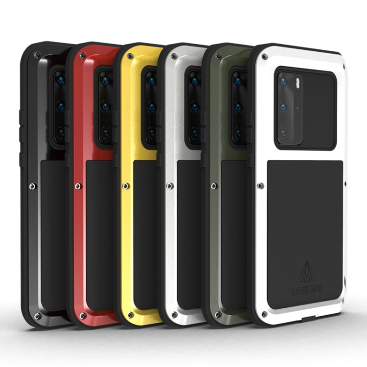 For Huawei P40 Pro LOVE MEI Metal Shockproof Waterproof Dustproof Protective Case(Black) - Huawei Cases by LOVE MEI | Online Shopping South Africa | PMC Jewellery | Buy Now Pay Later Mobicred