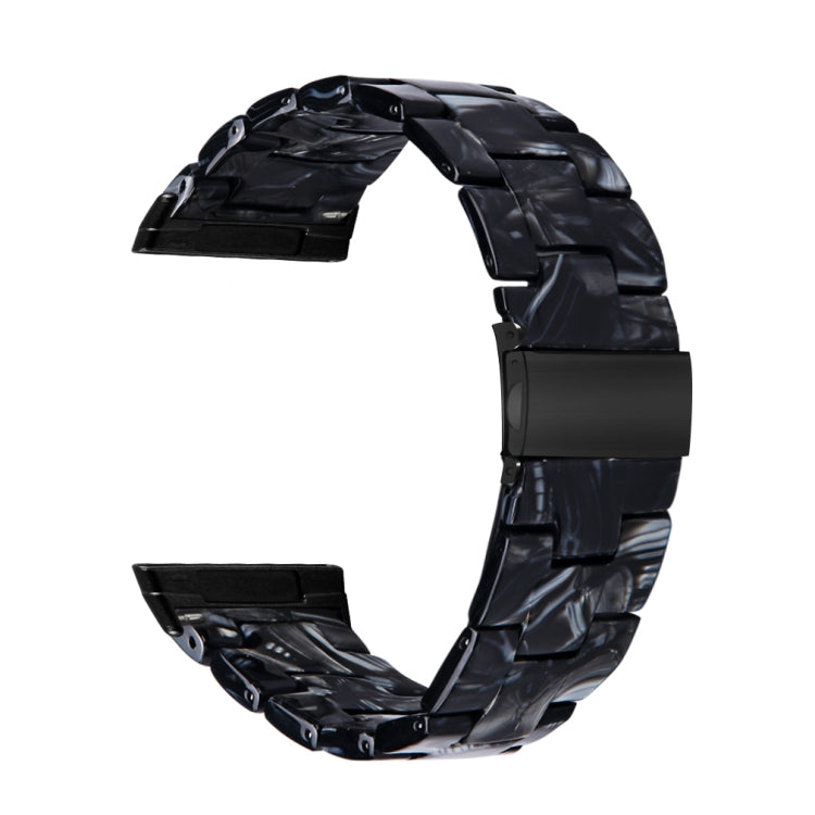 For Fitbit Versa 4 / Sense 2 Universal Resin Watch Band(Black Flower) - free shipping - PMC TechLife - Order now!