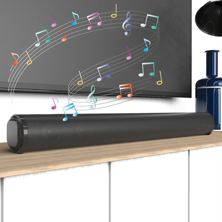 BS-10 Bluetooth 5.0 Speaker TV Soundbar with Remote Control(Black) - Desktop Speaker by PMC TechLife | Online Shopping South Africa | PMC TechLife