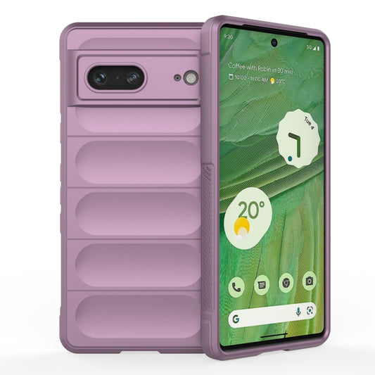 For Google Pixel 7 Magic Shield TPU + Flannel Phone Case(Purple) - Google Cases by PMC Jewellery | Online Shopping South Africa | PMC Jewellery