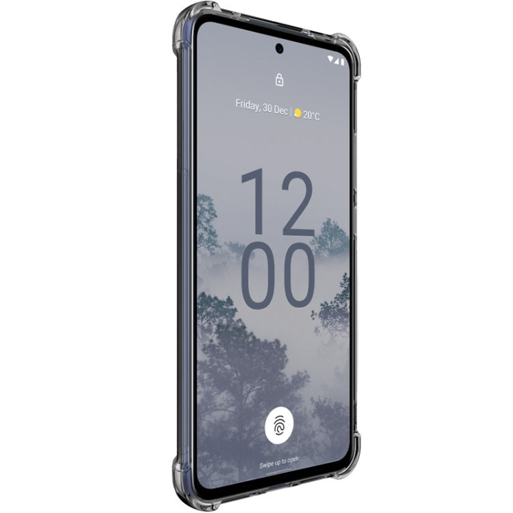 For Nokia X30 5G imak Shockproof Airbag TPU Phone Case(Transparent Black) - Nokia Cases by imak | Online Shopping South Africa | PMC Jewellery