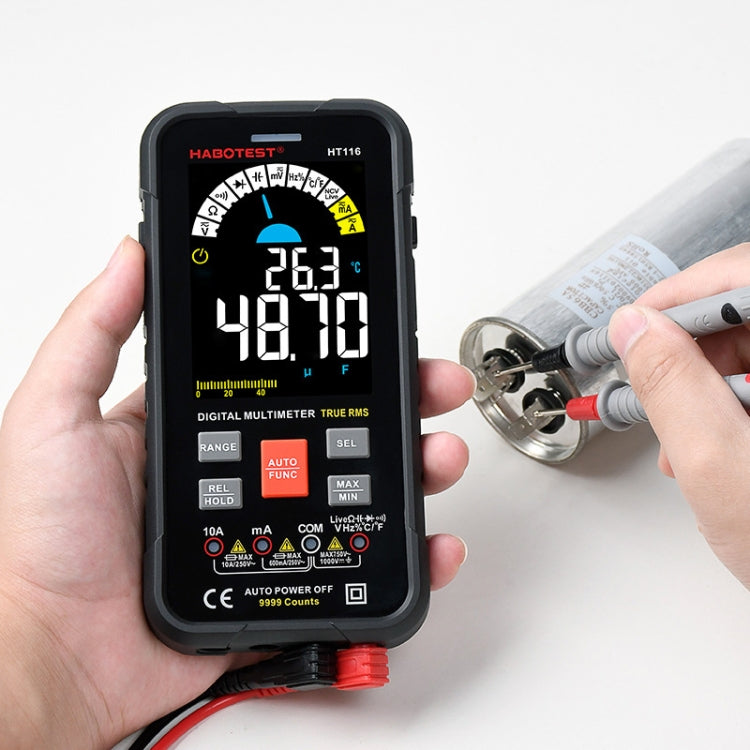 HABOTEST HT116 Large Screen Smart Automatic Digital Multimeter - free shipping - PMC TechLife - Order now!