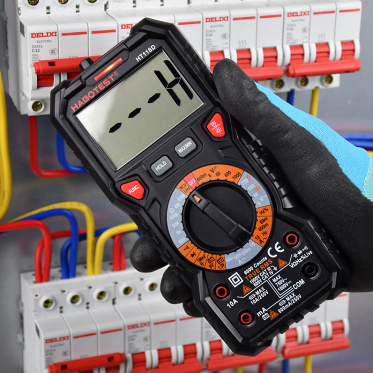 HABOTEST HT118C Handheld High-precision Manual Digital Multimeter - free shipping - PMC TechLife - Order now!