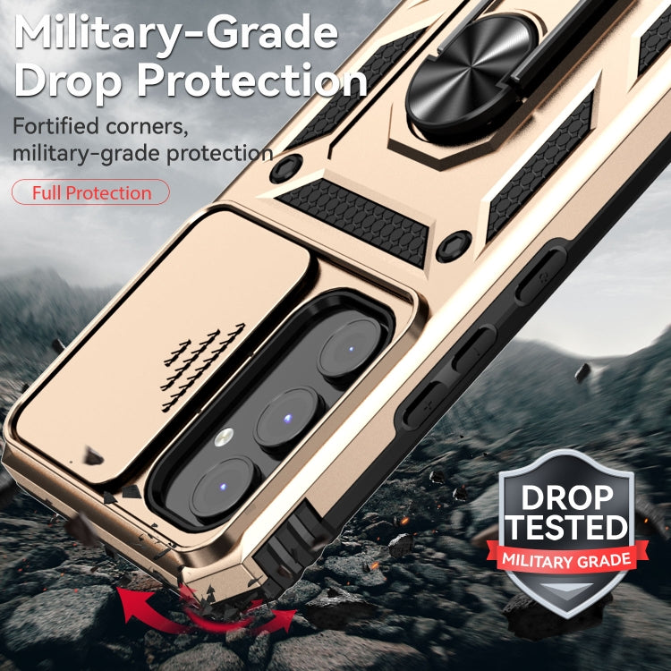 For Samsung Galaxy A54 5G Sliding Camshield Holder Phone Case(Gold) - free shipping - PMC TechLife - Order now!