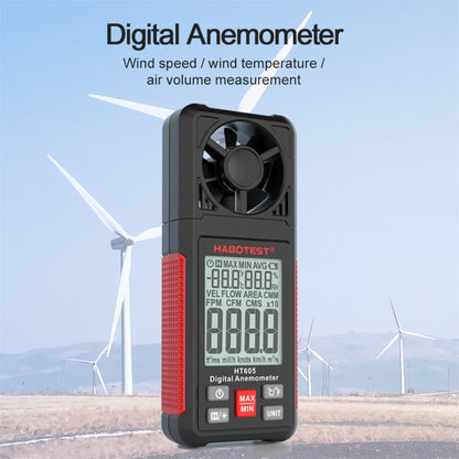 HABOTEST HT605 Portable Intelligent Digital Display Handheld Wind Speed Tester - Tachometers & Anemometer by HABOTEST | Online Shopping South Africa | PMC Jewellery | Buy Now Pay Later Mobicred