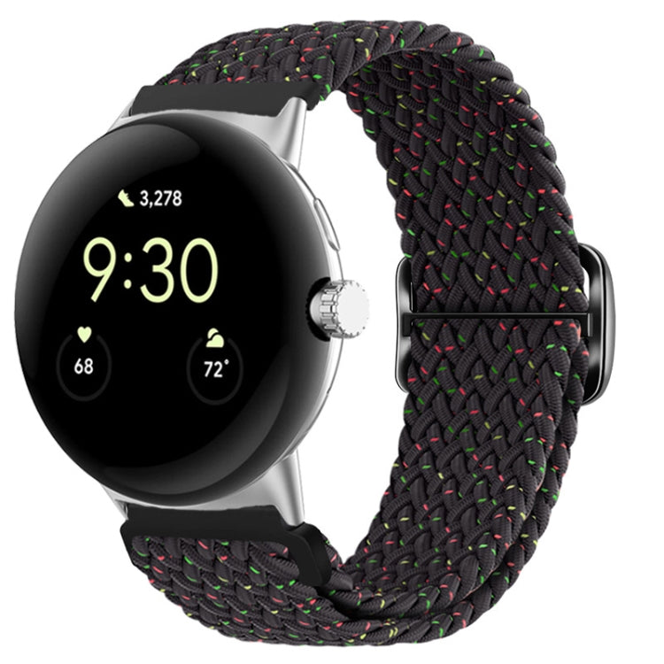 For Google Pixel Watch Buckle Nylon Braided Watch Band(Starlight Black) - free shipping - PMC TechLife - Order now!