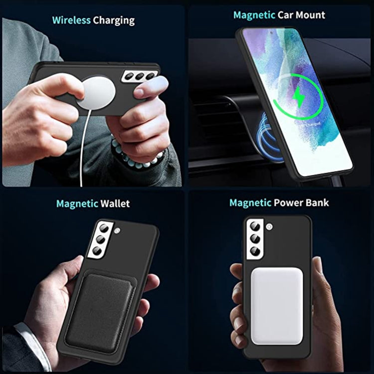 For Samsung Galaxy S23+ 5G MagSafe Magnetic Liquid Silicone Phone Case(Black) - Galaxy S23+ 5G Cases by PMC TechLife | Online Shopping South Africa | PMC TechLife | Buy Now Pay Later Mobicred