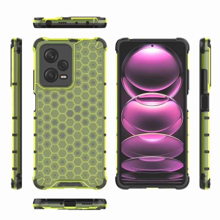For Xiaomi Poco X5 Shockproof Honeycomb PC + TPU Phone Case(Green) - free shipping - PMC TechLife - Order now!
