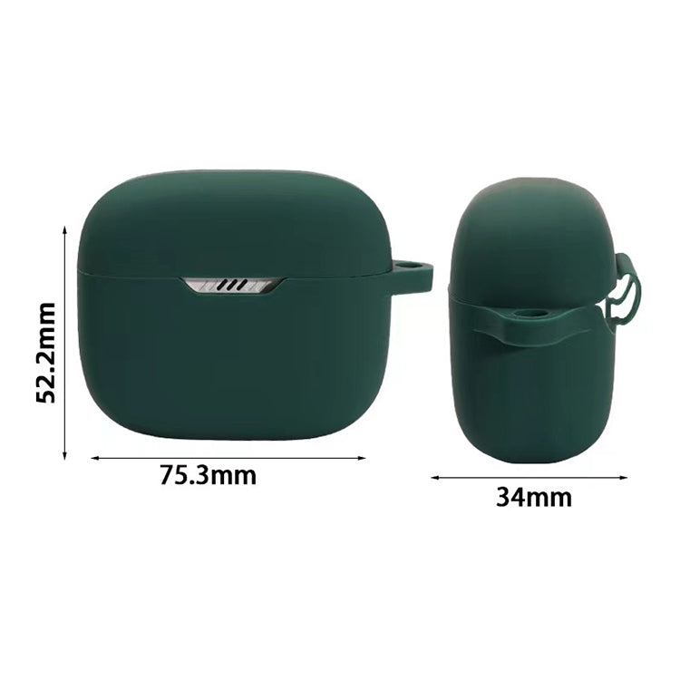 For JBL T230NC TWS Wireless Earphone Silicone Protective Case(Dark Green) - JBL Earphone Case by PMC Jewellery | Online Shopping South Africa | PMC Jewellery