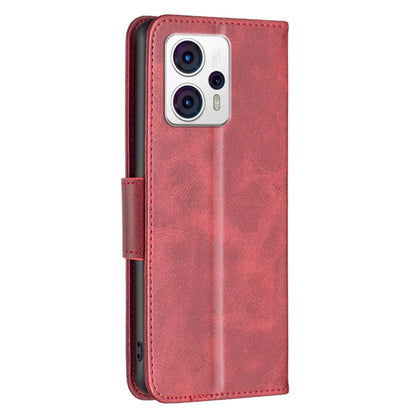 For Motorola Moto G13 4G/G23 4G/G53 5G Lambskin Texture Leather Phone Case(Red) - Motorola Cases by PMC Jewellery | Online Shopping South Africa | PMC Jewellery