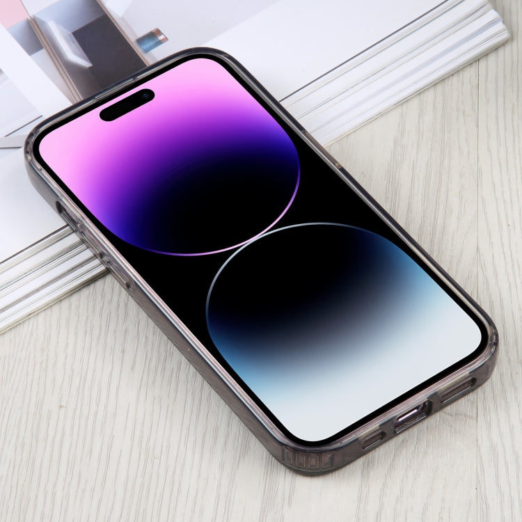For iPhone 14 Pro Max GEBEI Acrylic Phone Case(Transparent Black) - iPhone 14 Pro Max Cases by GEBEI | Online Shopping South Africa | PMC TechLife | Buy Now Pay Later Mobicred