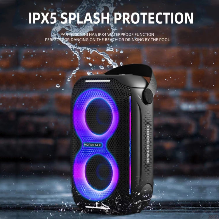 HOPESTAR Party200 mini Portable Tone Pulse RGB Light Bluetooth Speaker(Blue) - Waterproof Speaker by HOPESTAR | Online Shopping South Africa | PMC Jewellery