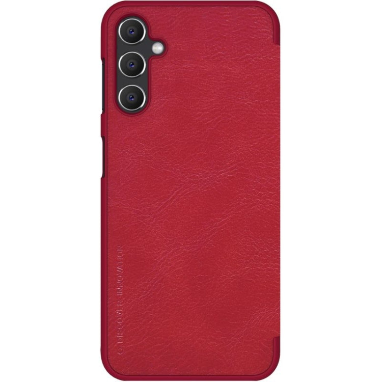 For Samsung Galaxy A14 5G NILLKIN QIN Series Crazy Horse Texture Leather Case(Red) - Galaxy Phone Cases by NILLKIN | Online Shopping South Africa | PMC Jewellery