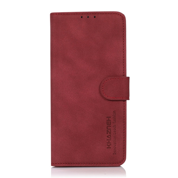 For Honor X8a 4G KHAZNEH Matte Texture Leather Phone Case(Red) - Honor Cases by PMC Jewellery | Online Shopping South Africa | PMC Jewellery