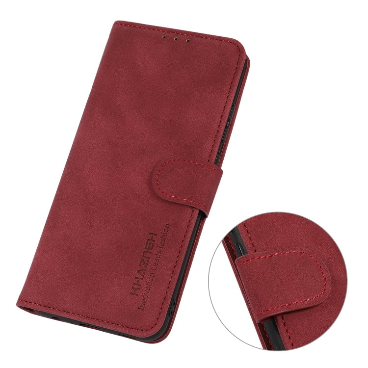 For Honor X8a 4G KHAZNEH Matte Texture Leather Phone Case(Red) - Honor Cases by PMC Jewellery | Online Shopping South Africa | PMC Jewellery