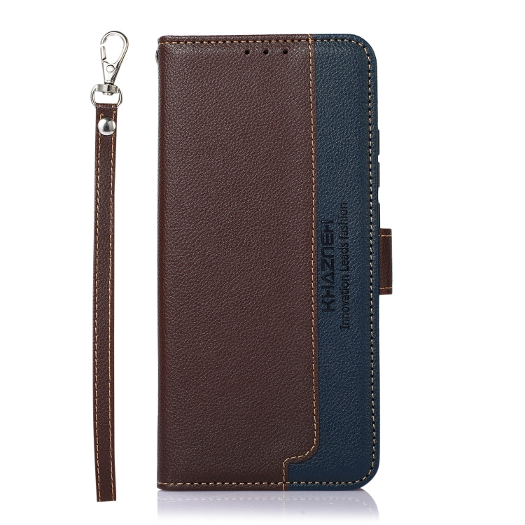For Honor X7a 4G KHAZNEH Litchi Texture Leather RFID Phone Case(Brown) - Honor Cases by PMC TechLife | Online Shopping South Africa | PMC TechLife | Buy Now Pay Later Mobicred