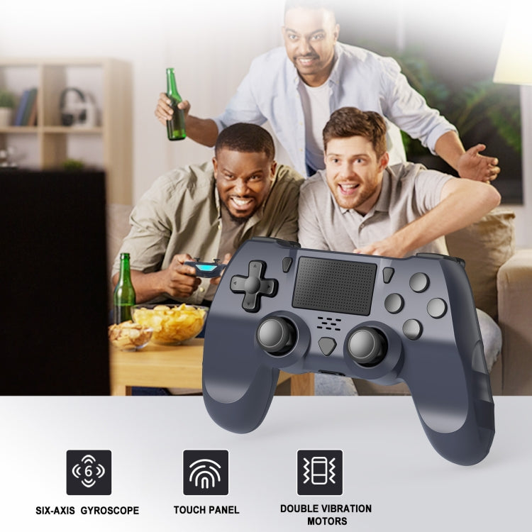 898 Bluetooth 5.0 Wireless Game Controller for PS4 / PC / Android(Grey) - Gamepads by PMC Jewellery | Online Shopping South Africa | PMC Jewellery