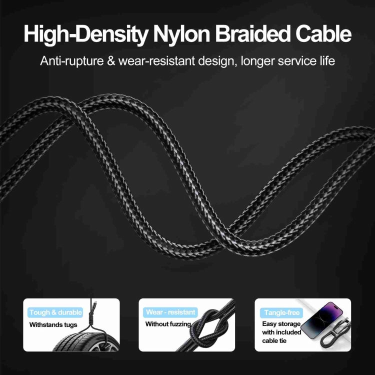 JOYROOM S-UL012A10 Extraordinary Series 2.4A USB-A to 8 Pin Fast Charging Data Cable, Cable Length:1.2m(Black) - Normal Style Cable by JOYROOM | Online Shopping South Africa | PMC Jewellery | Buy Now Pay Later Mobicred