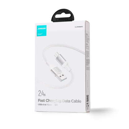 JOYROOM S-UM018A10 Extraordinary Series 2.4A USB-A to Micro USB Fast Charging Data Cable, Cable Length:1.2m(White) - Micro USB Cable by JOYROOM | Online Shopping South Africa | PMC Jewellery