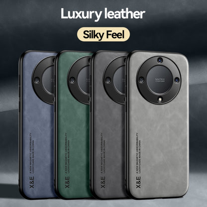 For Honor X9a Lamba Skin Feel Magnetic Leather Phone Case(Green) - Honor Cases by PMC Jewellery | Online Shopping South Africa | PMC Jewellery