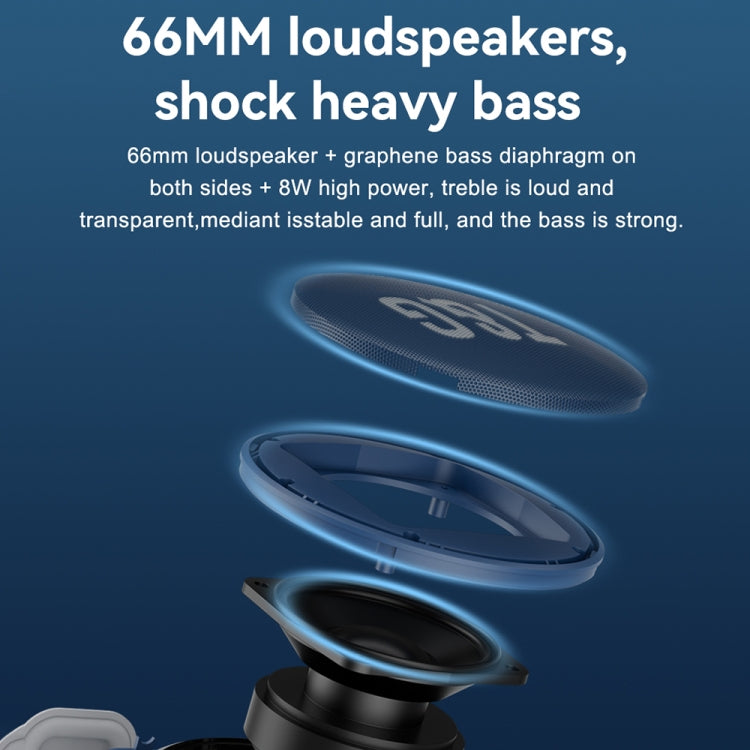 T&G TG376 360 Degree Full Screen LED Light RGB Multicolor Wireless Bluetooth Speaker Subwoofer(Blue) - free shipping - PMC TechLife - Order now!