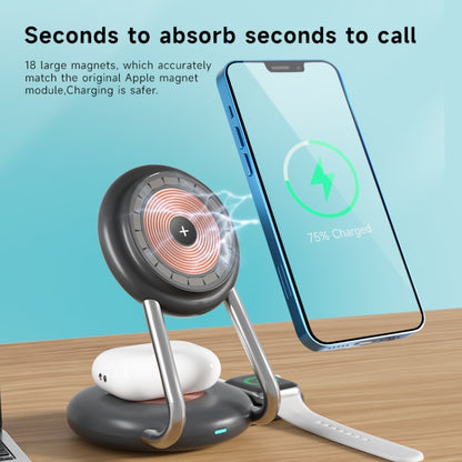 N21 15W 3 in 1 Transparent Magnetic Wireless Charger(Blue) -  by PMC Jewellery | Online Shopping South Africa | PMC Jewellery