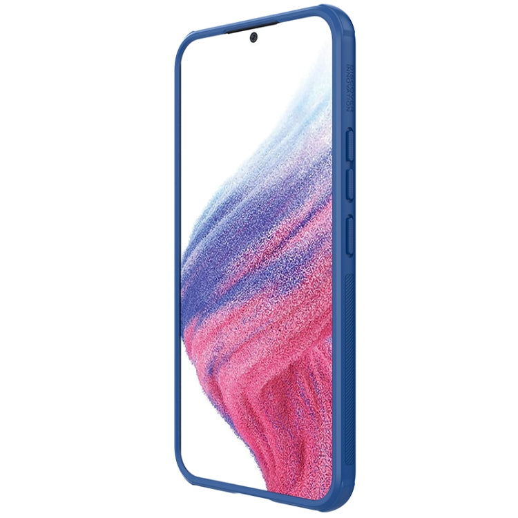 For Samsung Galaxy A54 5G NILLKIN Super Frosted Shield Pro PC + TPU Phone Case(Blue) - Galaxy Phone Cases by NILLKIN | Online Shopping South Africa | PMC Jewellery