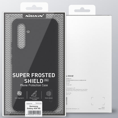 For Samsung Galaxy A54 5G NILLKIN Super Frosted Shield Pro PC + TPU Phone Case(Green) - Galaxy Phone Cases by NILLKIN | Online Shopping South Africa | PMC Jewellery