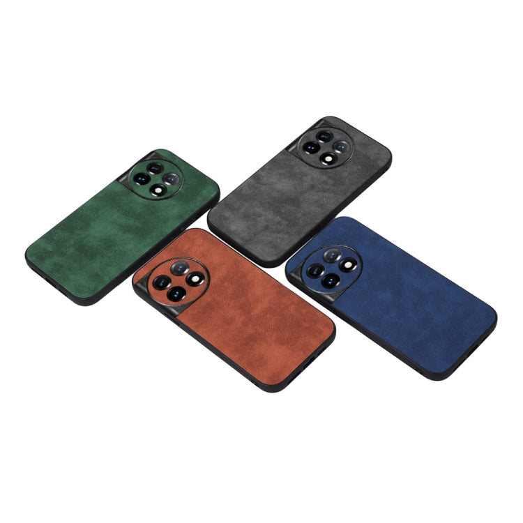 For OnePlus 11R/Ace 2 Morocco Texture PU Phone Case(Blue) - OnePlus Cases by PMC Jewellery | Online Shopping South Africa | PMC Jewellery