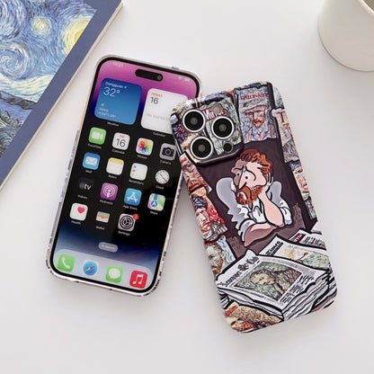 For iPhone 11 Precise Hole Oil Painting Glossy PC Phone Case(Tower) - iPhone 11 Cases by PMC Jewellery | Online Shopping South Africa | PMC Jewellery