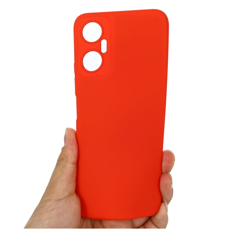 For Infinix Hot 20 5G Pure Color Liquid Silicone Shockproof Phone Case(Red) - Infinix Cases by PMC Jewellery | Online Shopping South Africa | PMC Jewellery