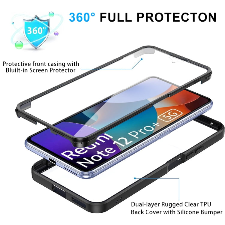 For Xiaomi Redmi Note 12 Pro 5G / Poco X5 Pro Acrylic + TPU 360 Degrees Full Coverage Phone Case(Purple) - Note 12 Pro Cases by PMC Jewellery | Online Shopping South Africa | PMC Jewellery
