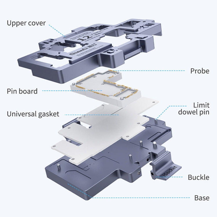 Qianli iSocket Motherboard Layered Test Fixture For iPhone 12 Series - Repair Fixture by QIANLI | Online Shopping South Africa | PMC Jewellery | Buy Now Pay Later Mobicred