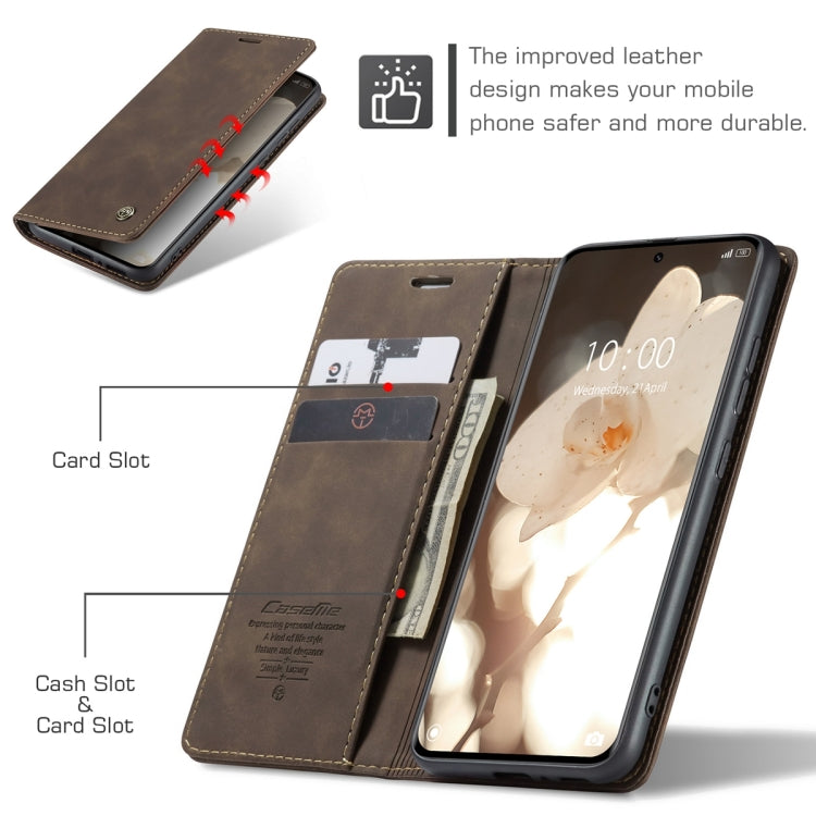 For Xiaomi 13 Pro CaseMe 013 Multifunctional Horizontal Flip Leather Phone Case(Coffee) - free shipping - PMC TechLife - Order now!