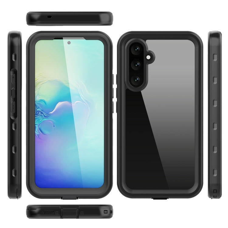 For Samsung Galaxy A54 5G RedPepper Transparent Dot Shockproof Waterproof PC + TPU Phone Case(Black) - Galaxy Phone Cases by RedPepper | Online Shopping South Africa | PMC Jewellery | Buy Now Pay Later Mobicred