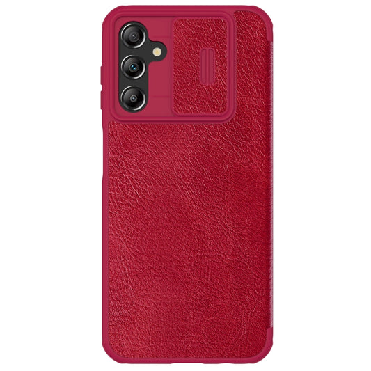 For Samsung Galaxy A14 4G NILLKIN QIN Series Pro Sliding Camera Cover Design Leather Phone Case(Red) - Galaxy Phone Cases by NILLKIN | Online Shopping South Africa | PMC Jewellery